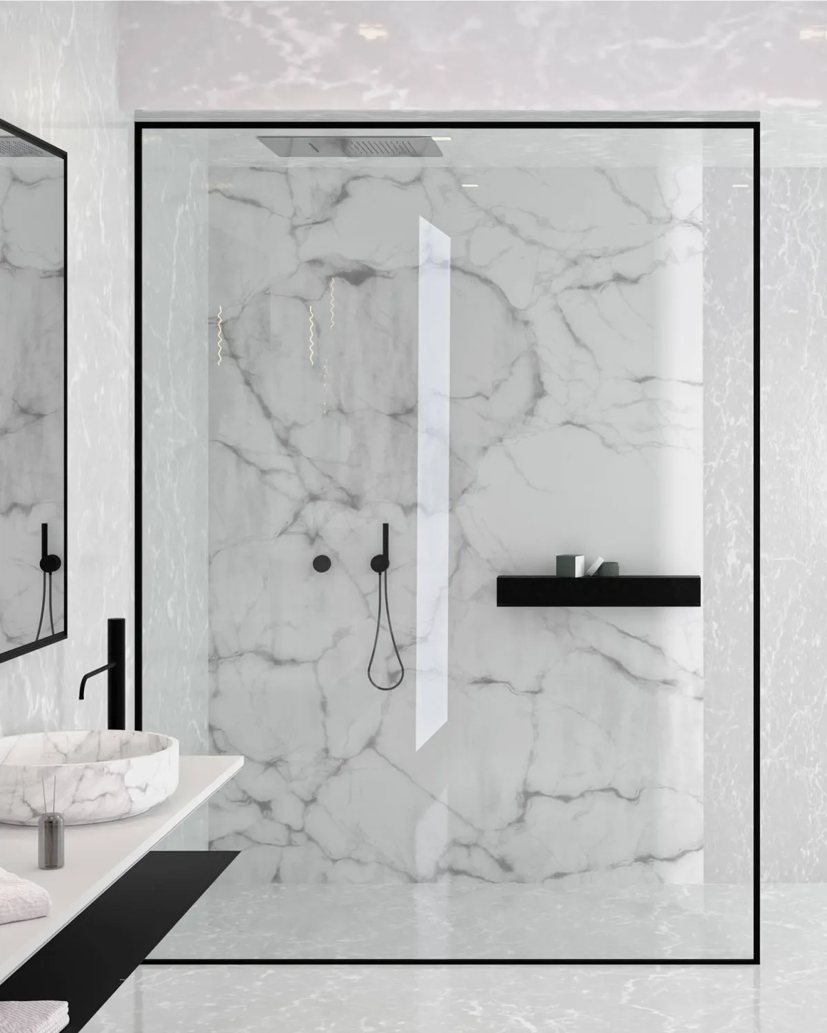 Walk-in fixed panel