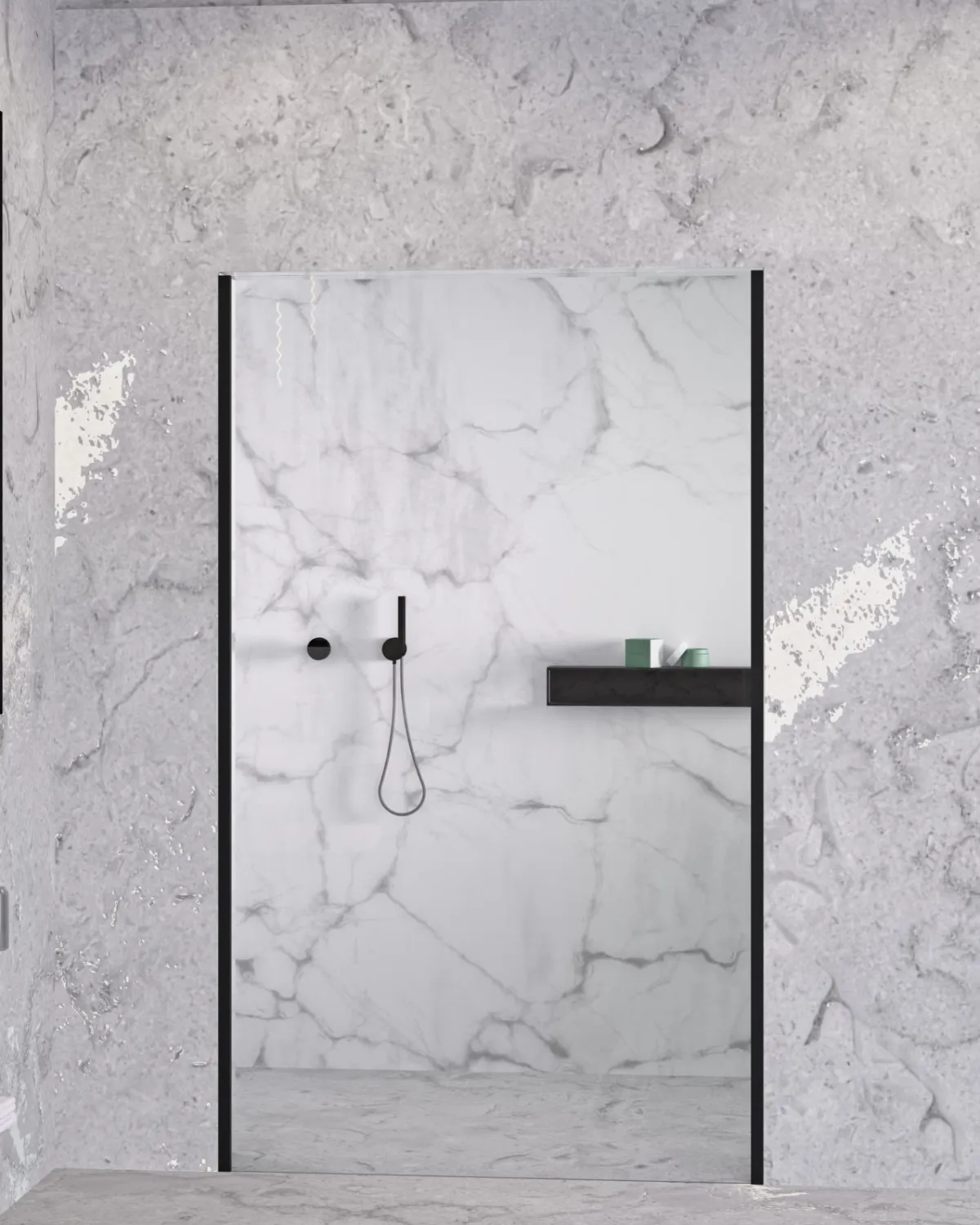 Walk-in fixed panel