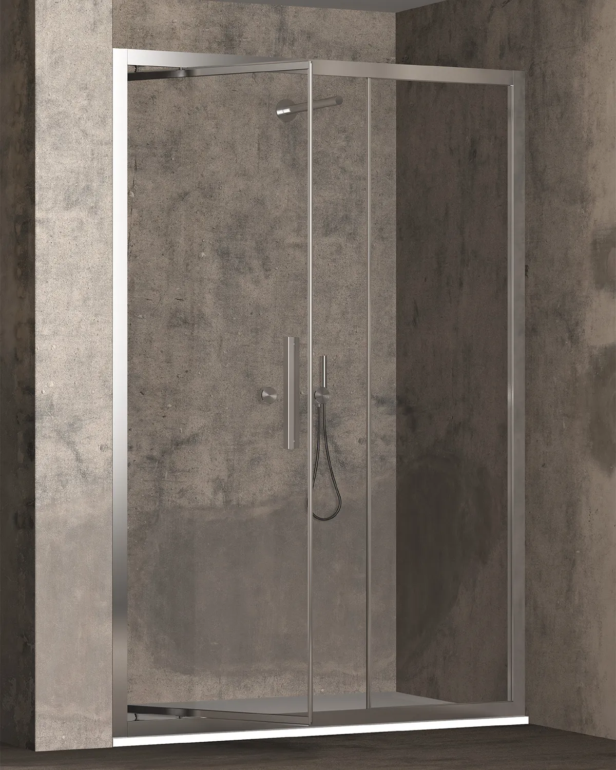 Pivot door for a niche