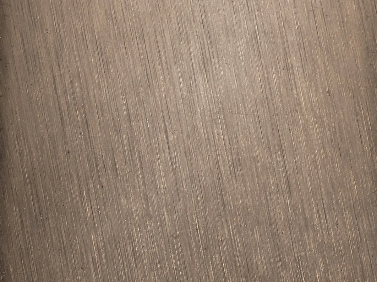 Scotch-brite antiqued bronze